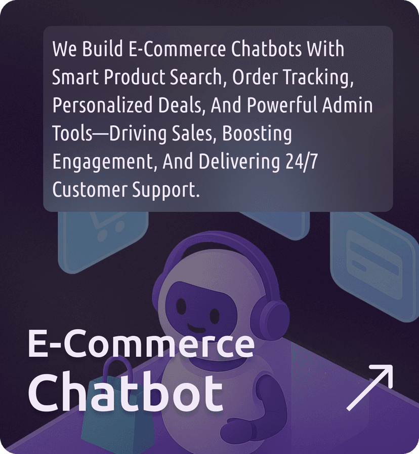 E-commerce Chatbot Service Card