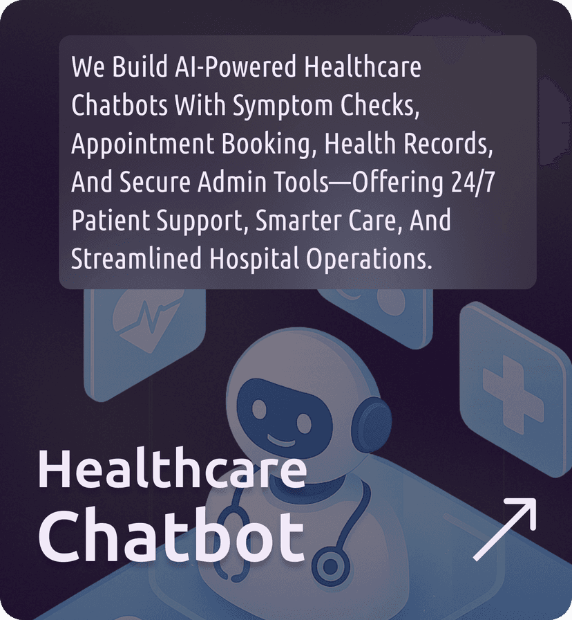 Healthcare Chatbot Service Card